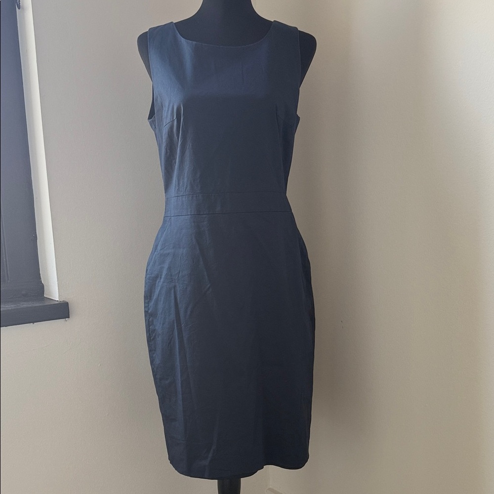 Banana Republic Classic Navy Midi Dress